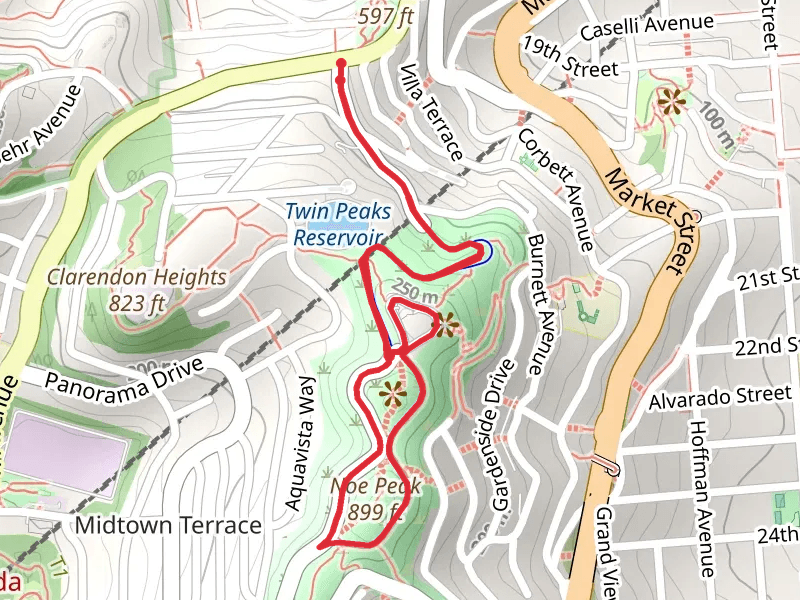 Twin Peaks Knot via Twin Peaks Boulevard