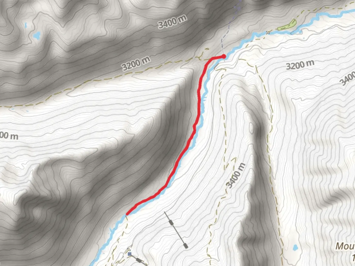 An image depicting the trail Chalk Creek and its surrounding area.