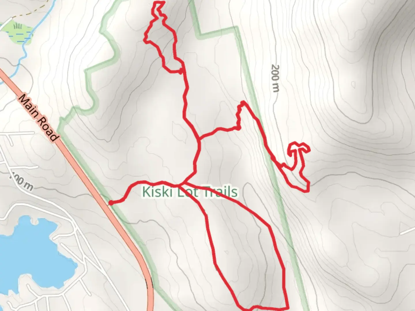 An image depicting the trail Big Hill Loop and its surrounding area.