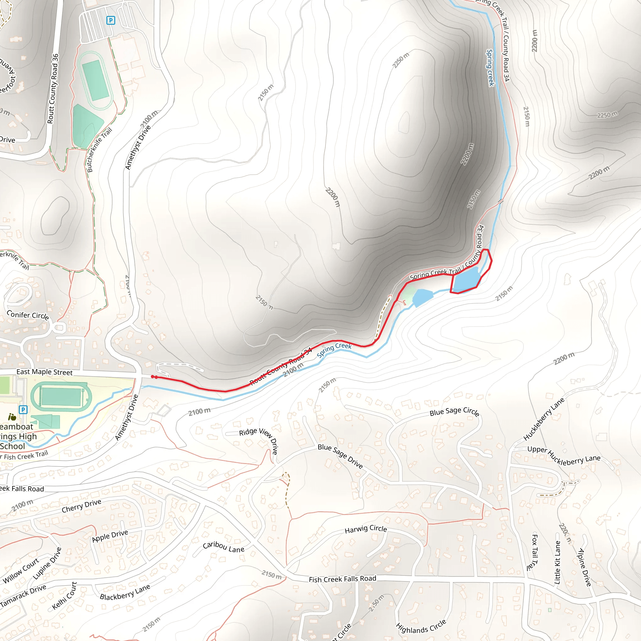 Routt County Road Walk mobile static map