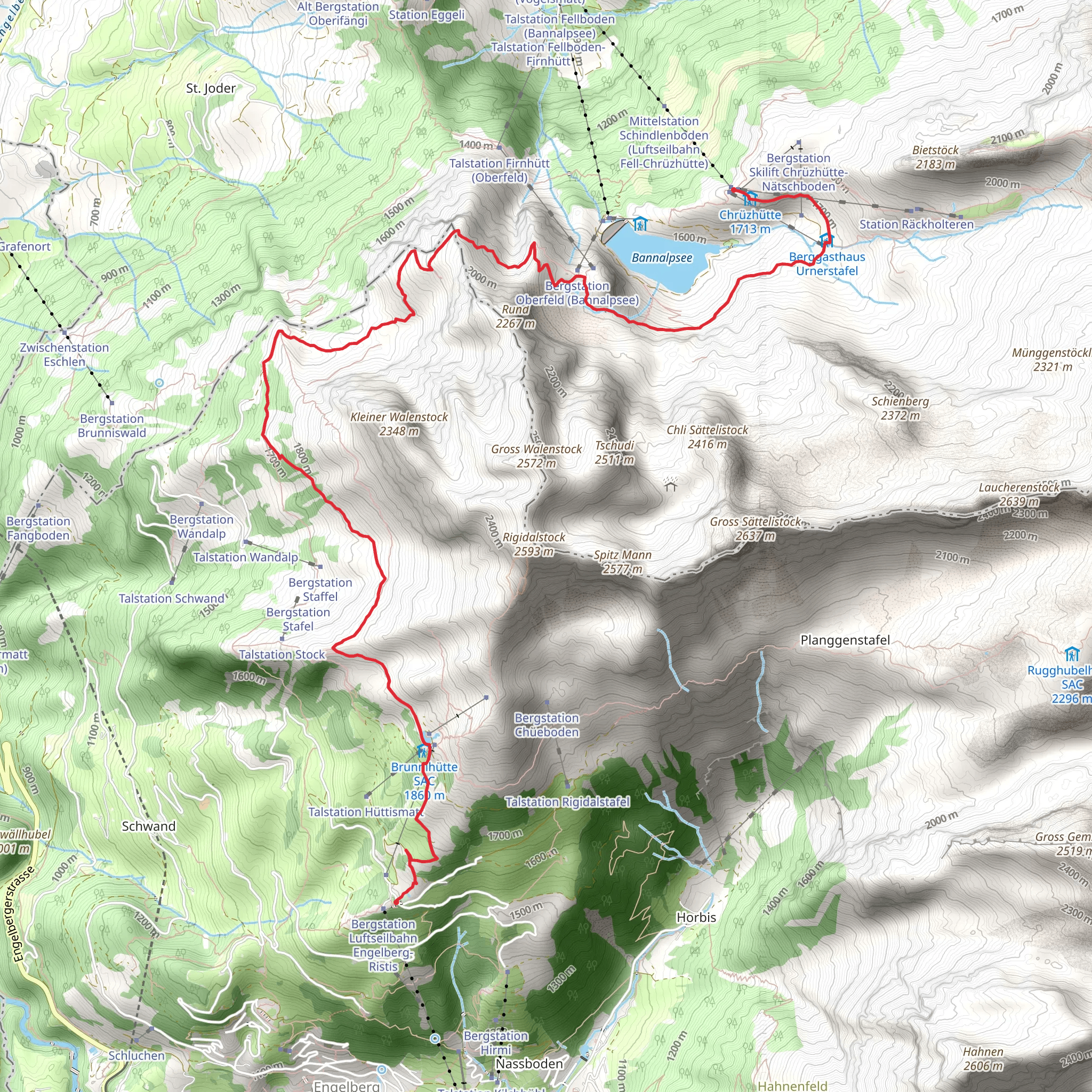 Walenpfad mobile static map