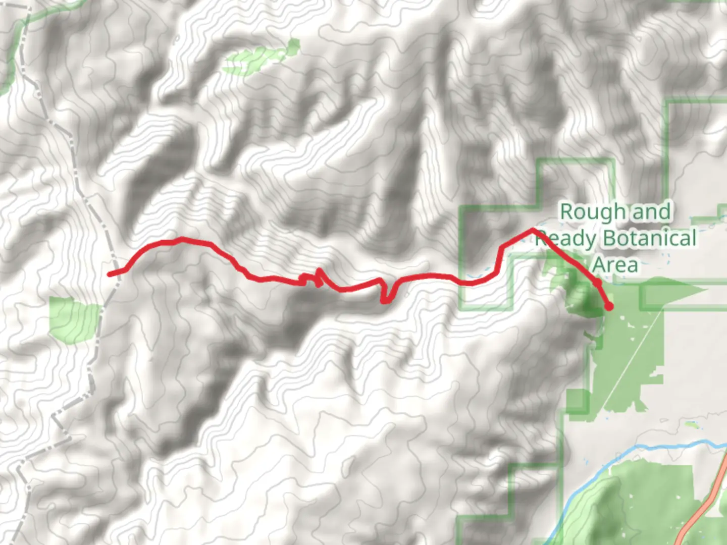An image depicting the trail Buckskin Peak Trail and its surrounding area.