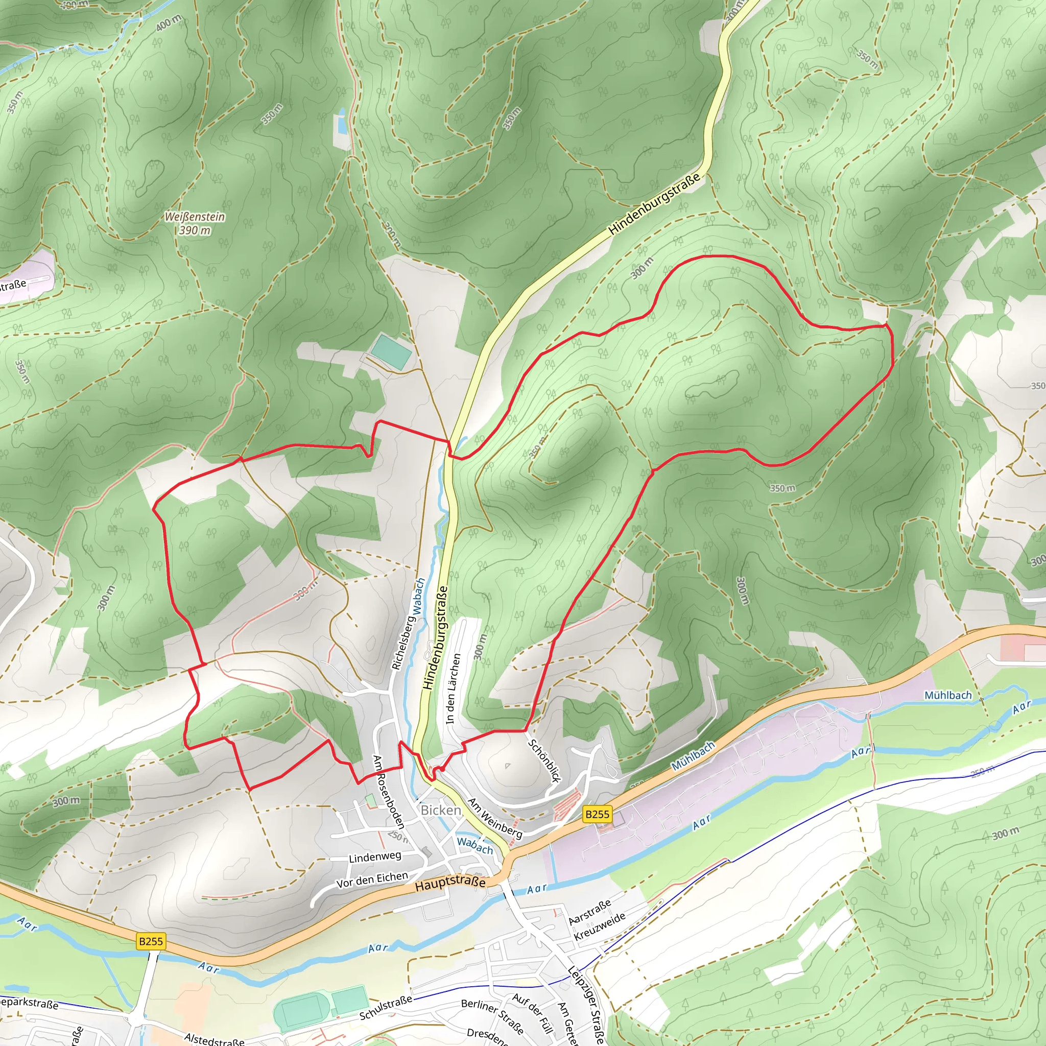 Stallchen and Eiternholl Loop mobile static map