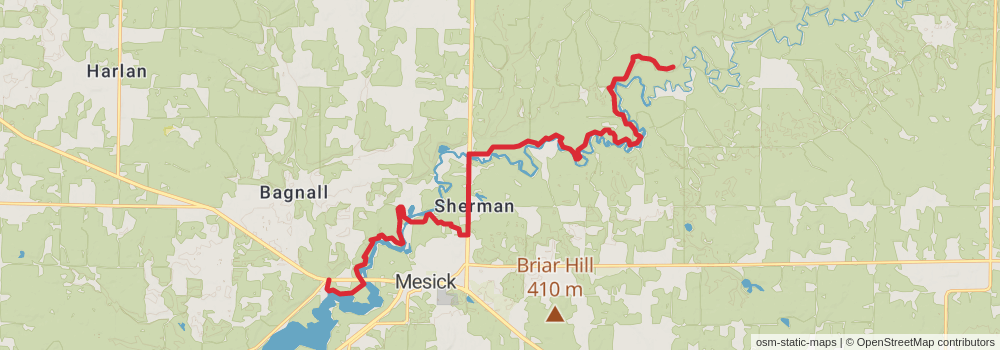 American Perimeter Trail - North Country Primary stage 60 Map