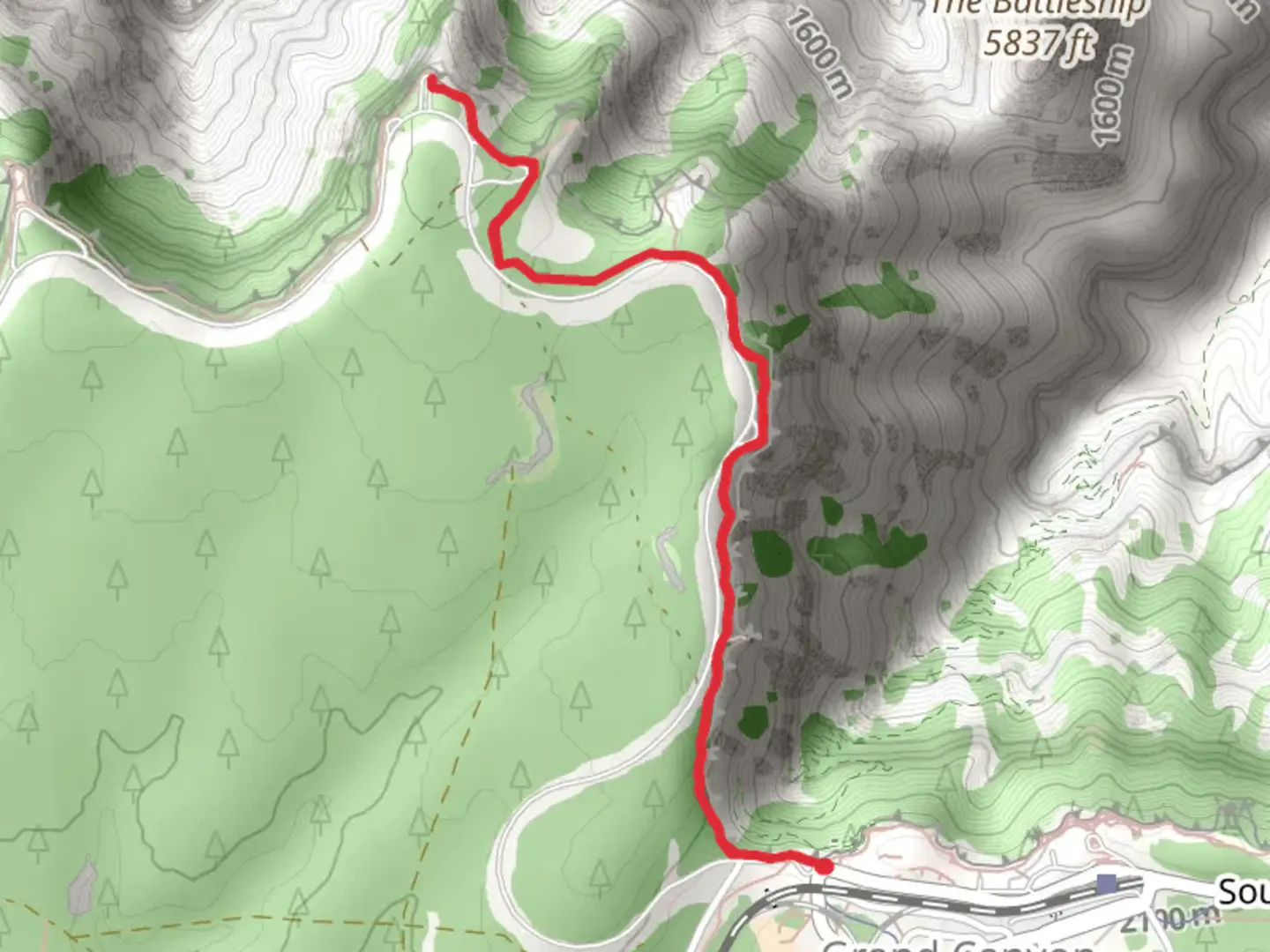 An image depicting the trail West Rim Trail and its surrounding area.