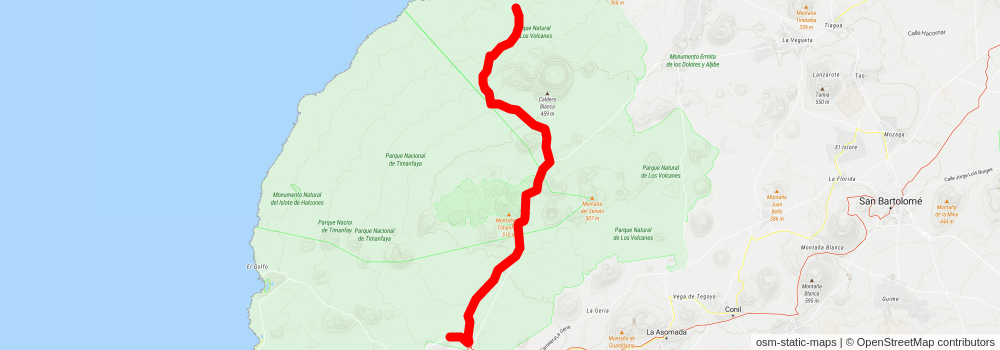 Vuelta a Timanfaya stage 2 Map