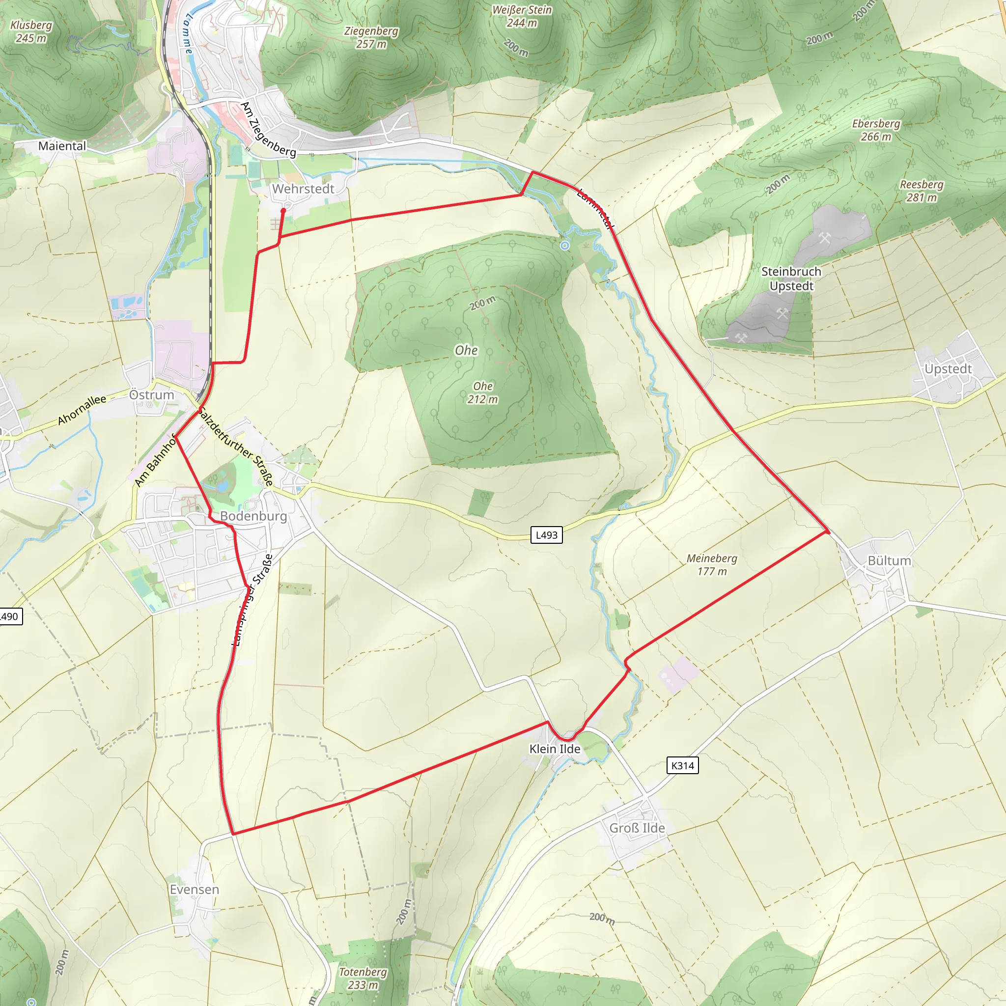 Brockenblick Loop mobile static map