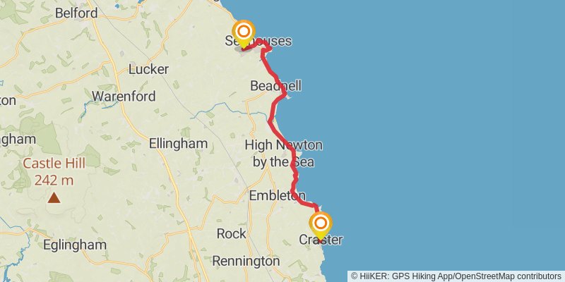 St Oswald's Way stage 3 Map