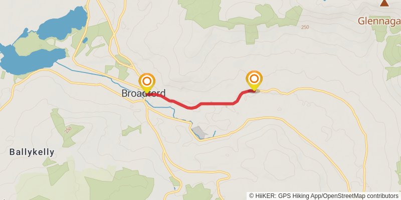 East Clare Way alt 2 Map