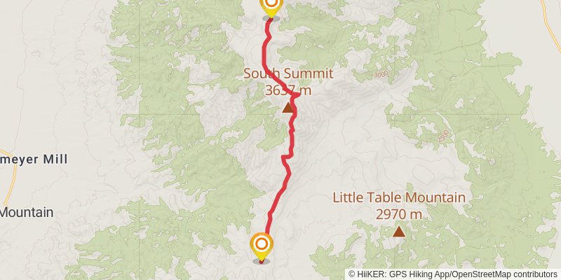Mt Jefferson Trail stage 2 Map