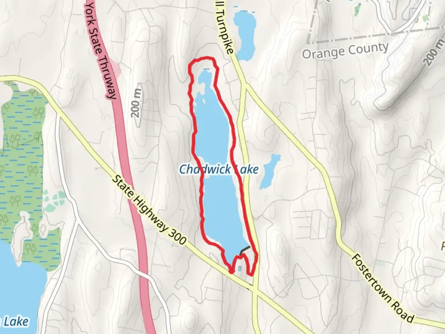 An image depicting the trail Chadwick Lake Loop Trail and its surrounding area.