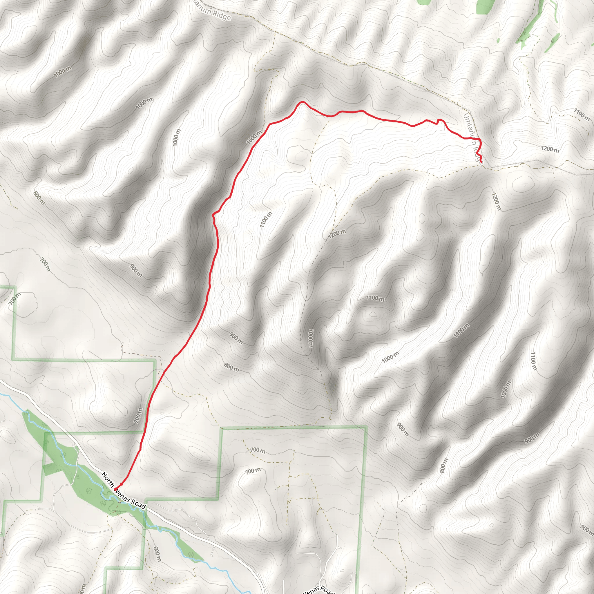 Black Canyon Road mobile static map