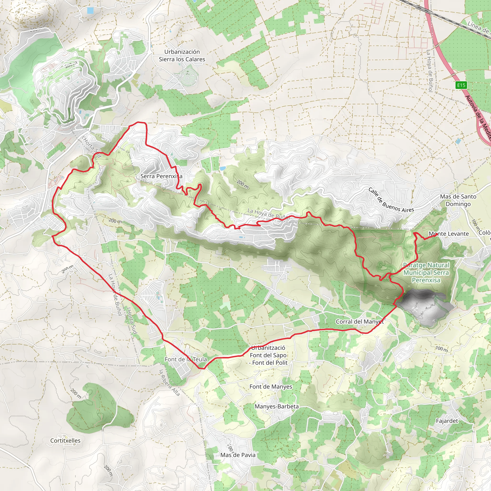 The Serra Perenxisa PR CV 162 mobile static map