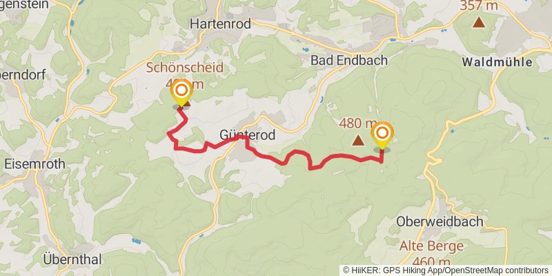 Lahn-Dill-Bergland-Pfad alt 2 Map