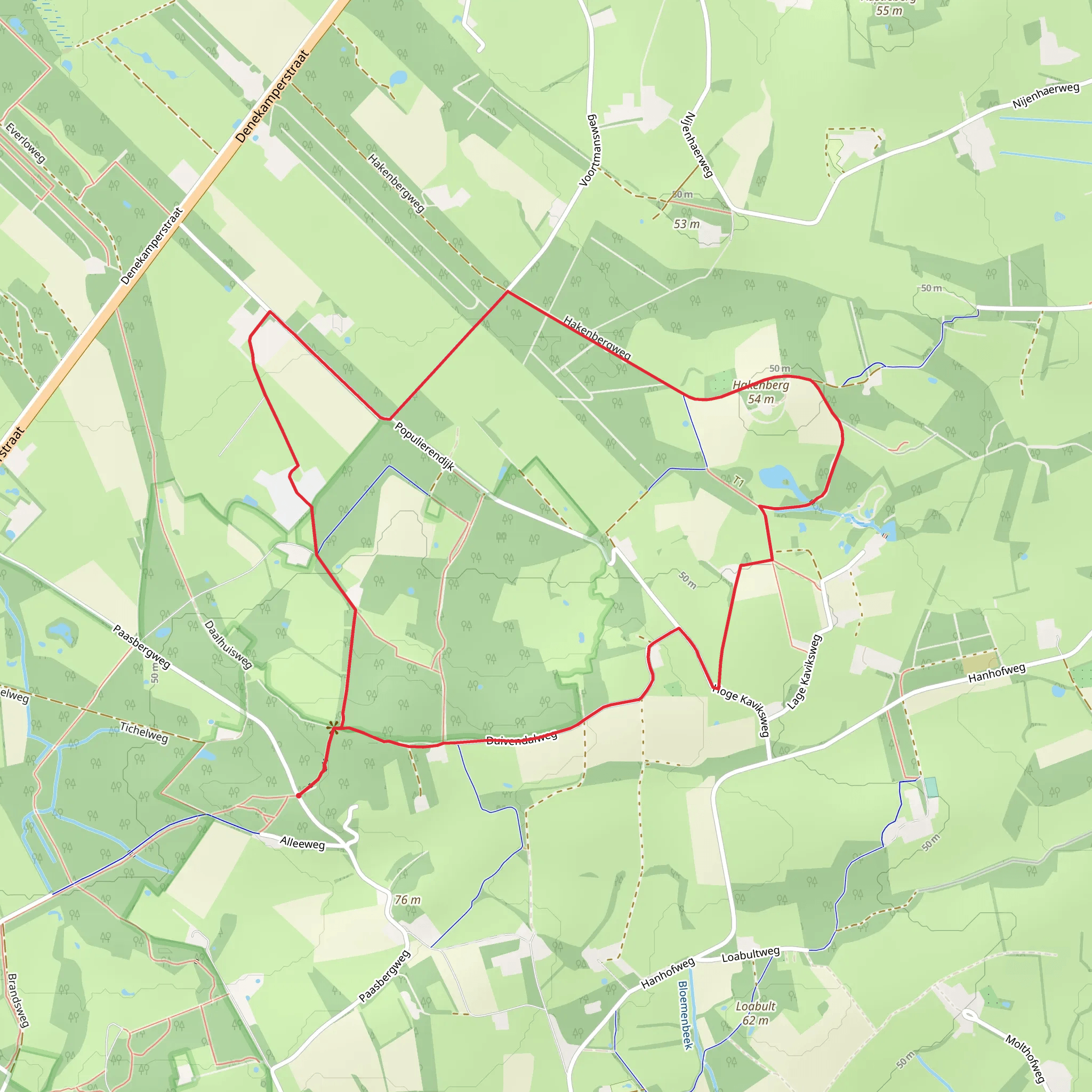 Hakenberg and Paaschberg Loop mobile static map