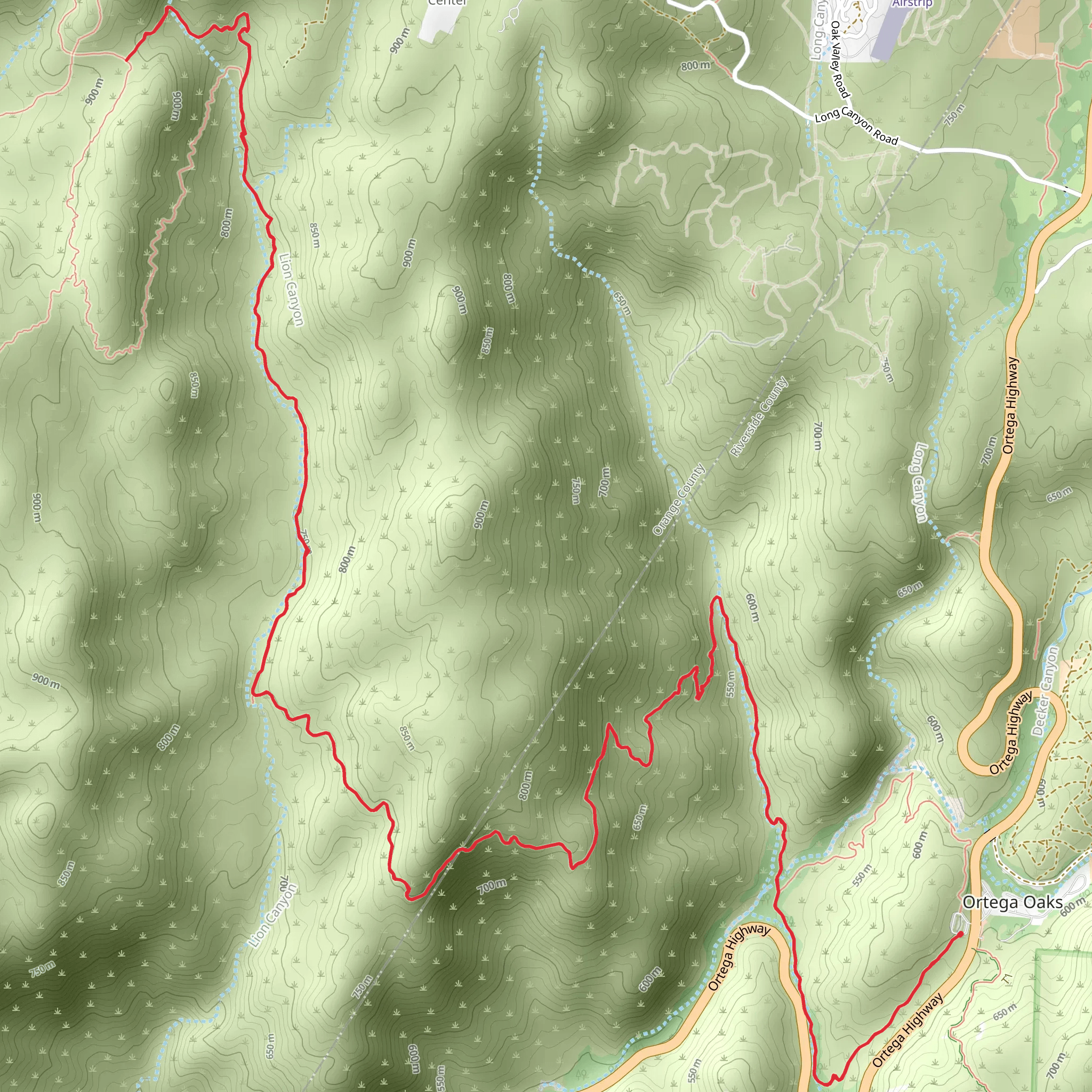 Chiquito Trail mobile static map