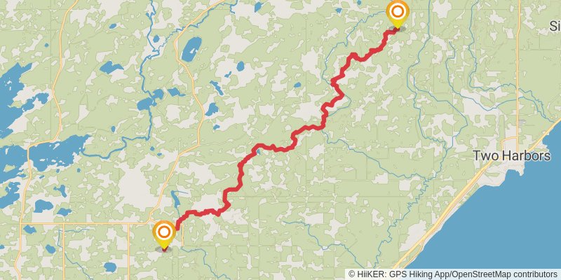 Superior Hiking Trail stage 5 Map