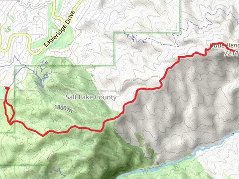 Dude Benchmark via Terrace Trail and Tower Connector
