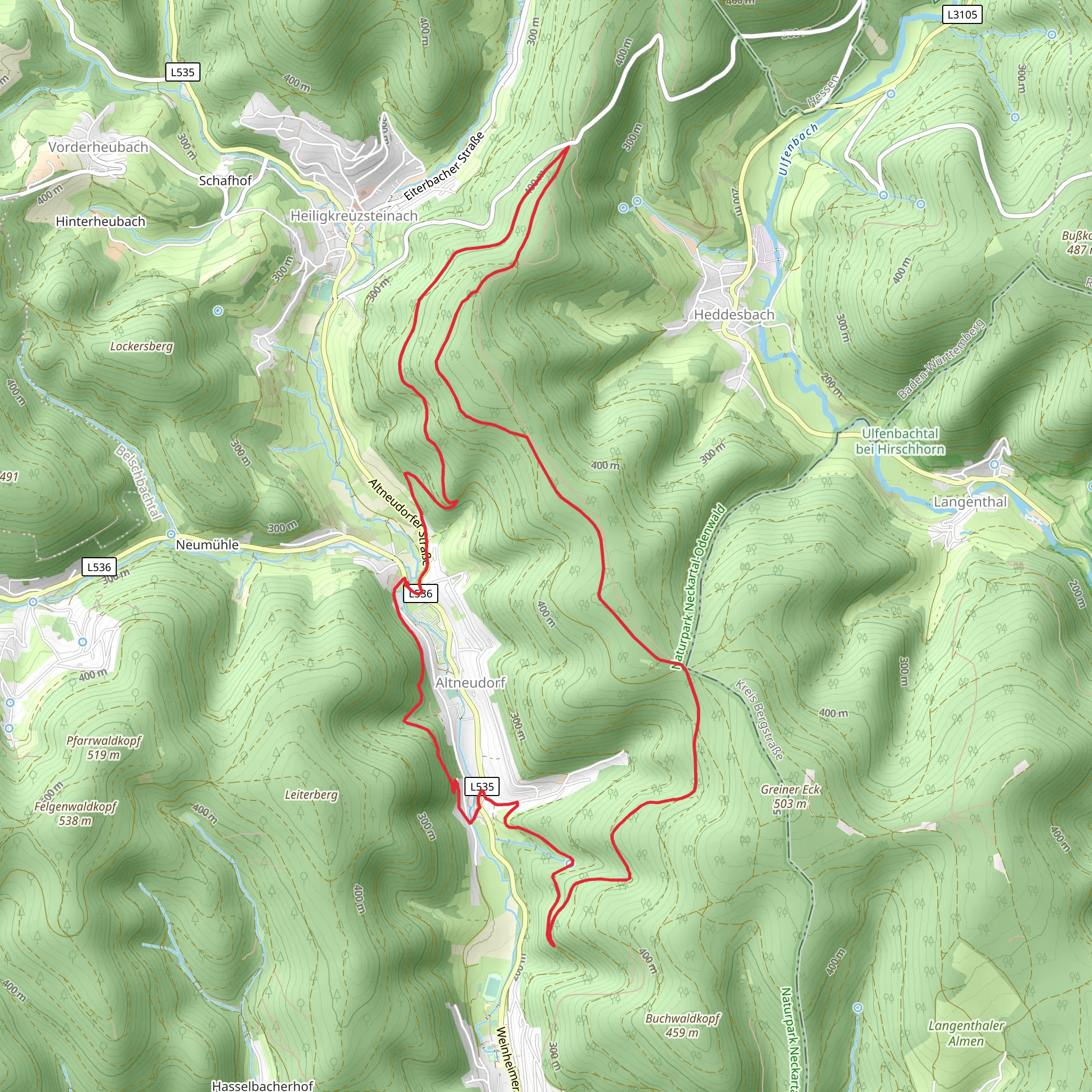 Altneudorf Loop mobile static map