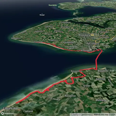 De Brabander to Hoge Hilt via Waterdunen and Westerschelde