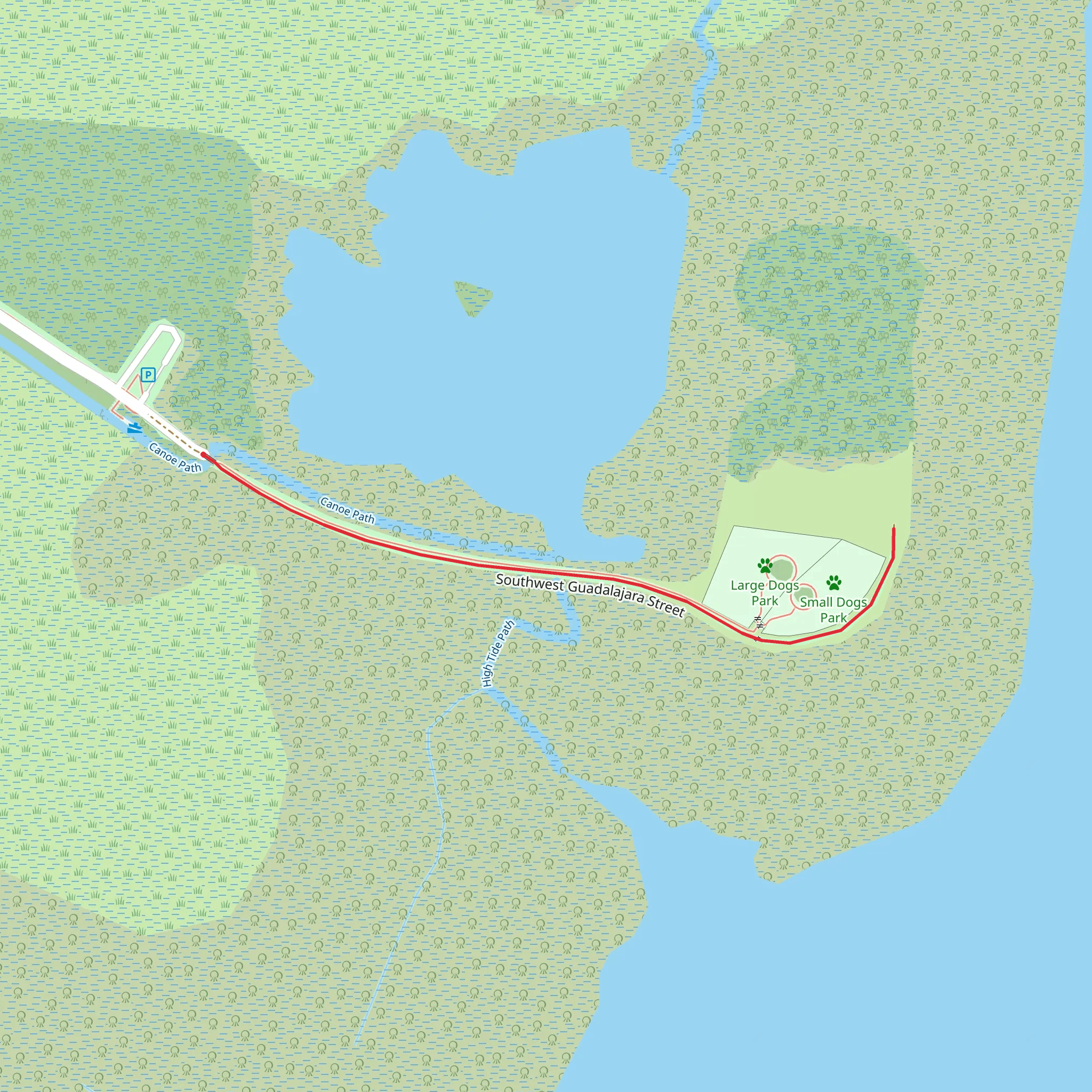 Southwest Guadalajara Street mobile static map