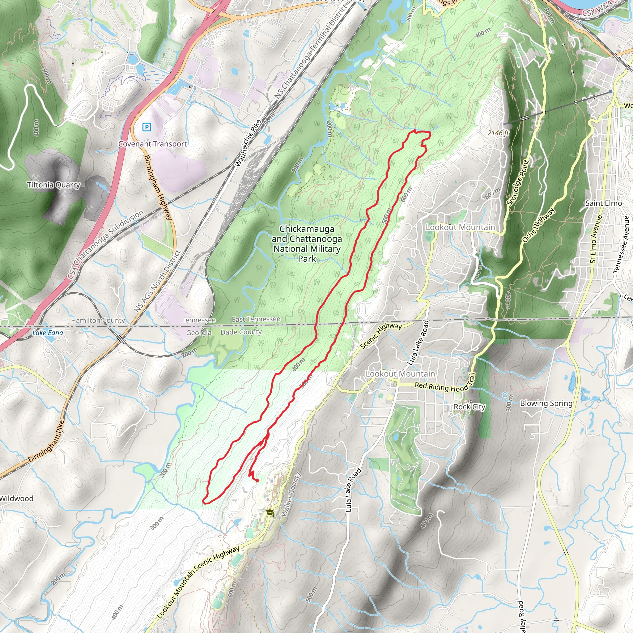John Smart, Upeer Trck Trail and Bluff Loop Trail mobile static map