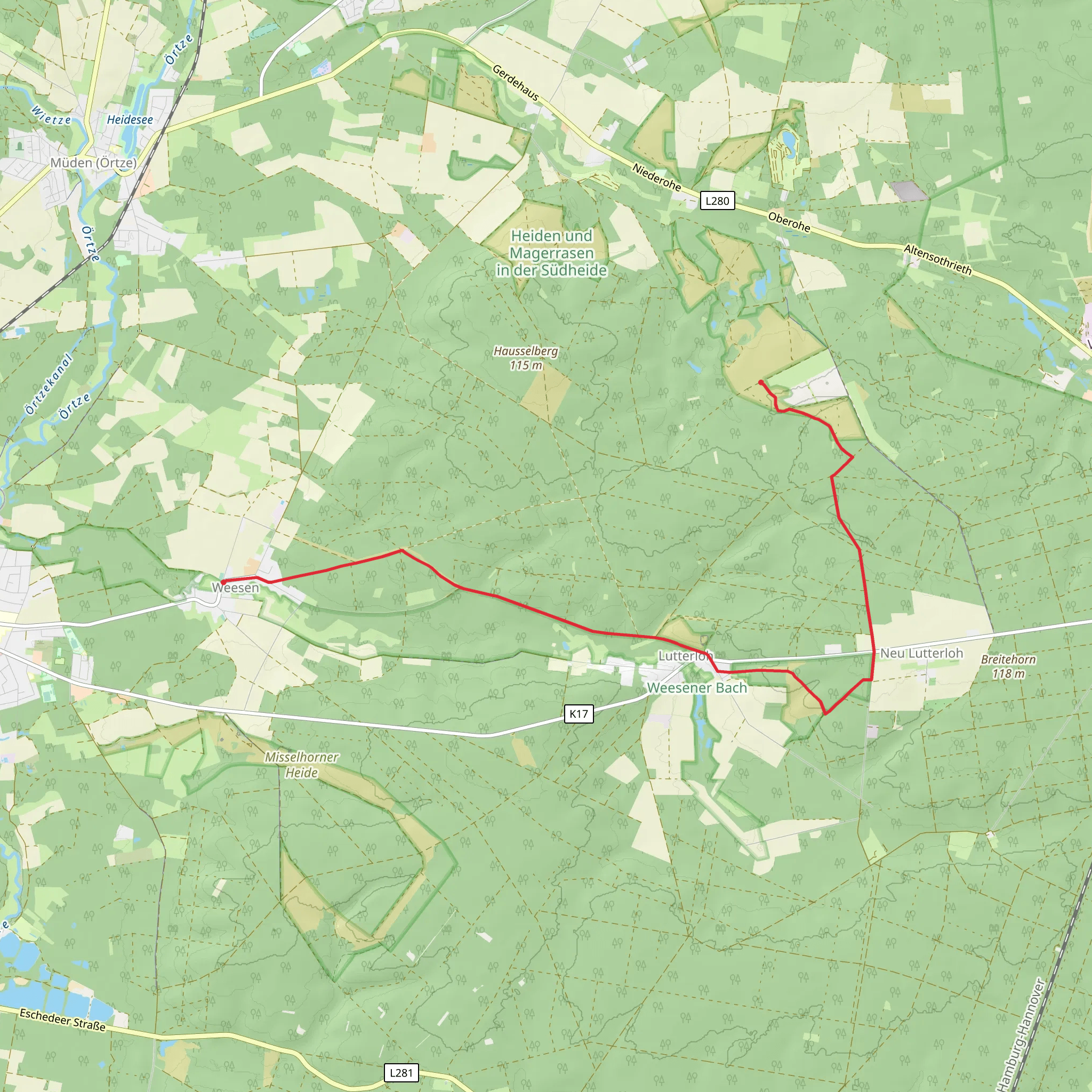 Weesen Walk mobile static map