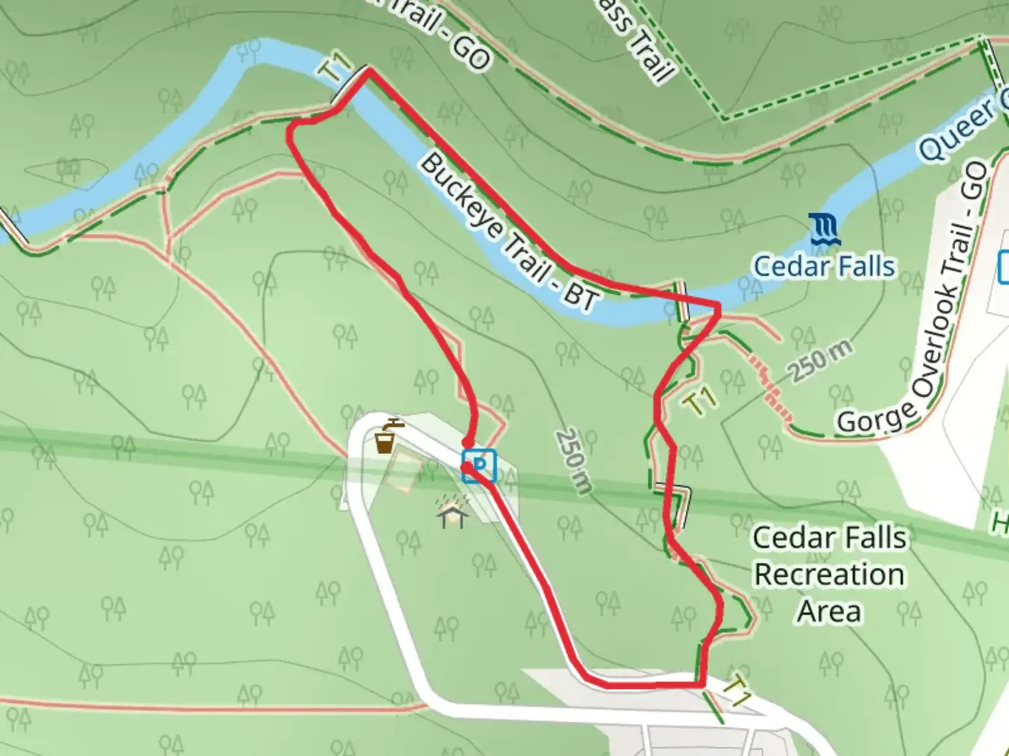An image depicting the trail Buckeye Loop Trail and its surrounding area.