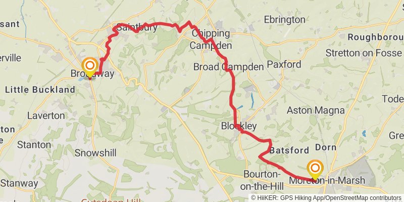 Donnington Way stage 5 Map