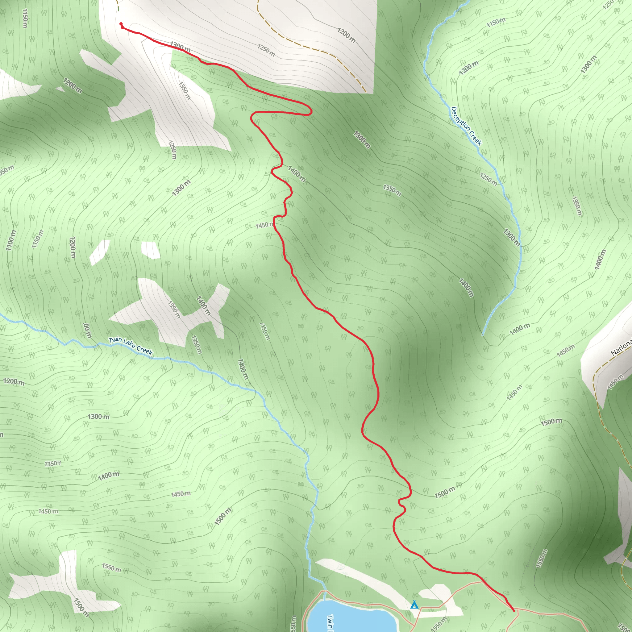 Deception Trail mobile static map