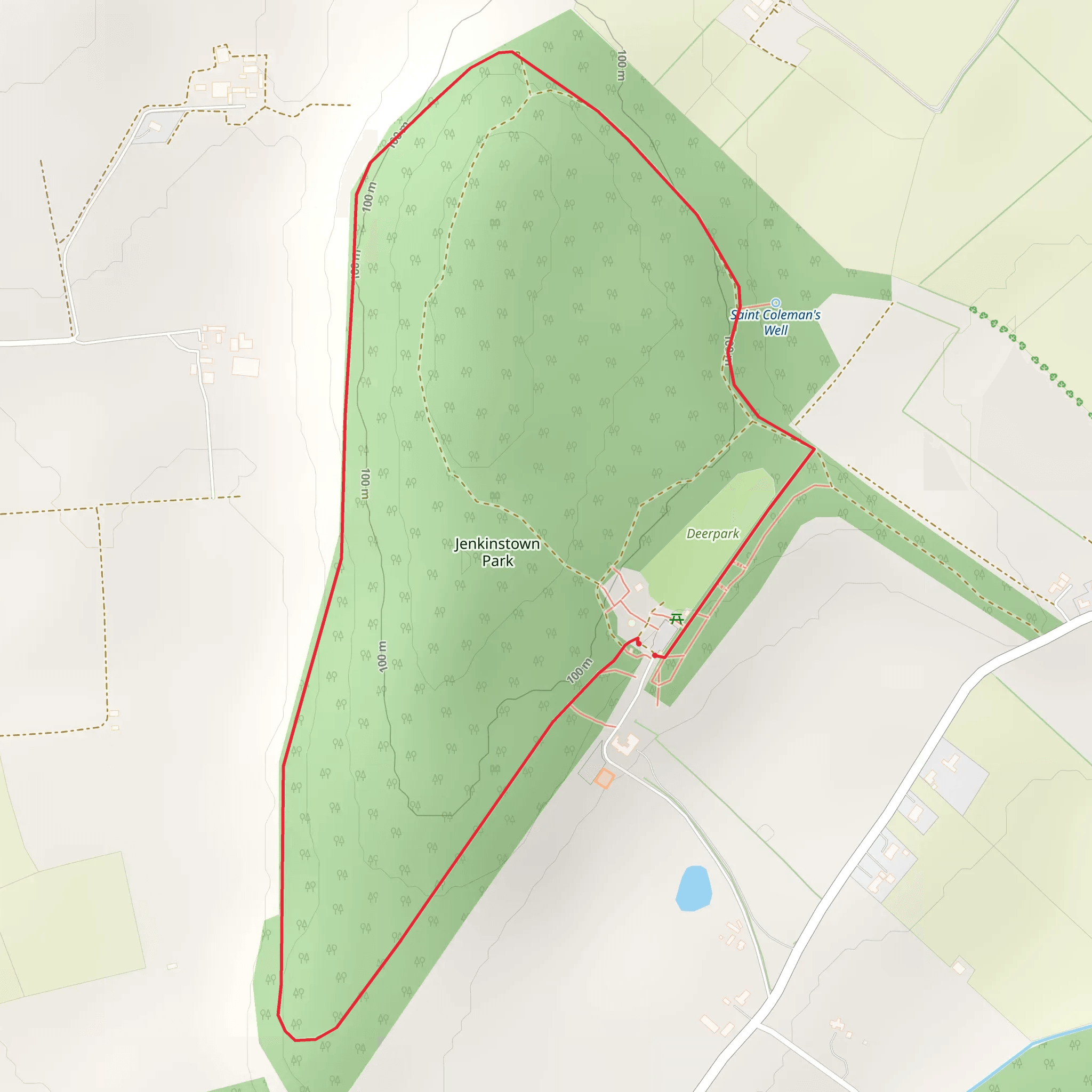 Jenkinstown Loop mobile static map