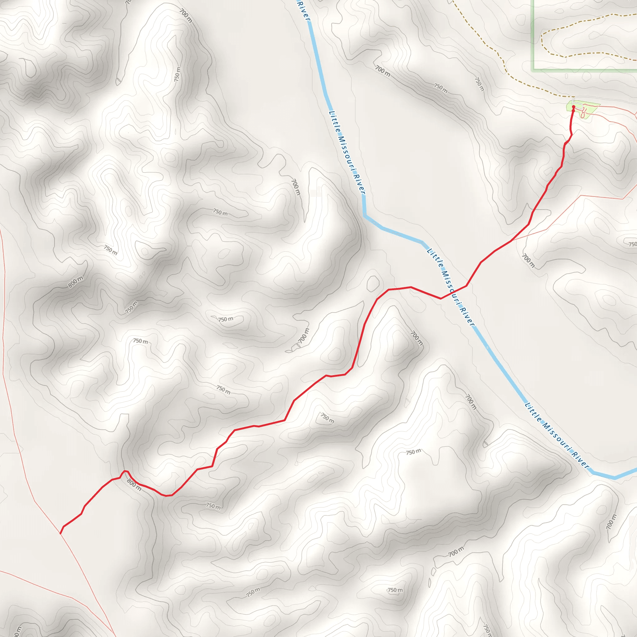 Mike Auney Trail mobile static map