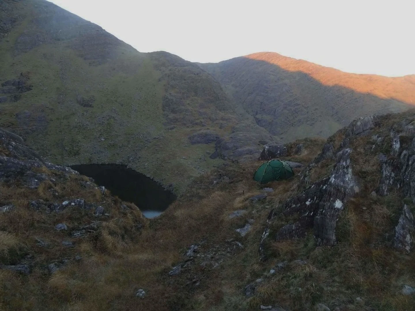 An image depicting the trail Beann na Stiocairí Mountain Walk and its surrounding area.