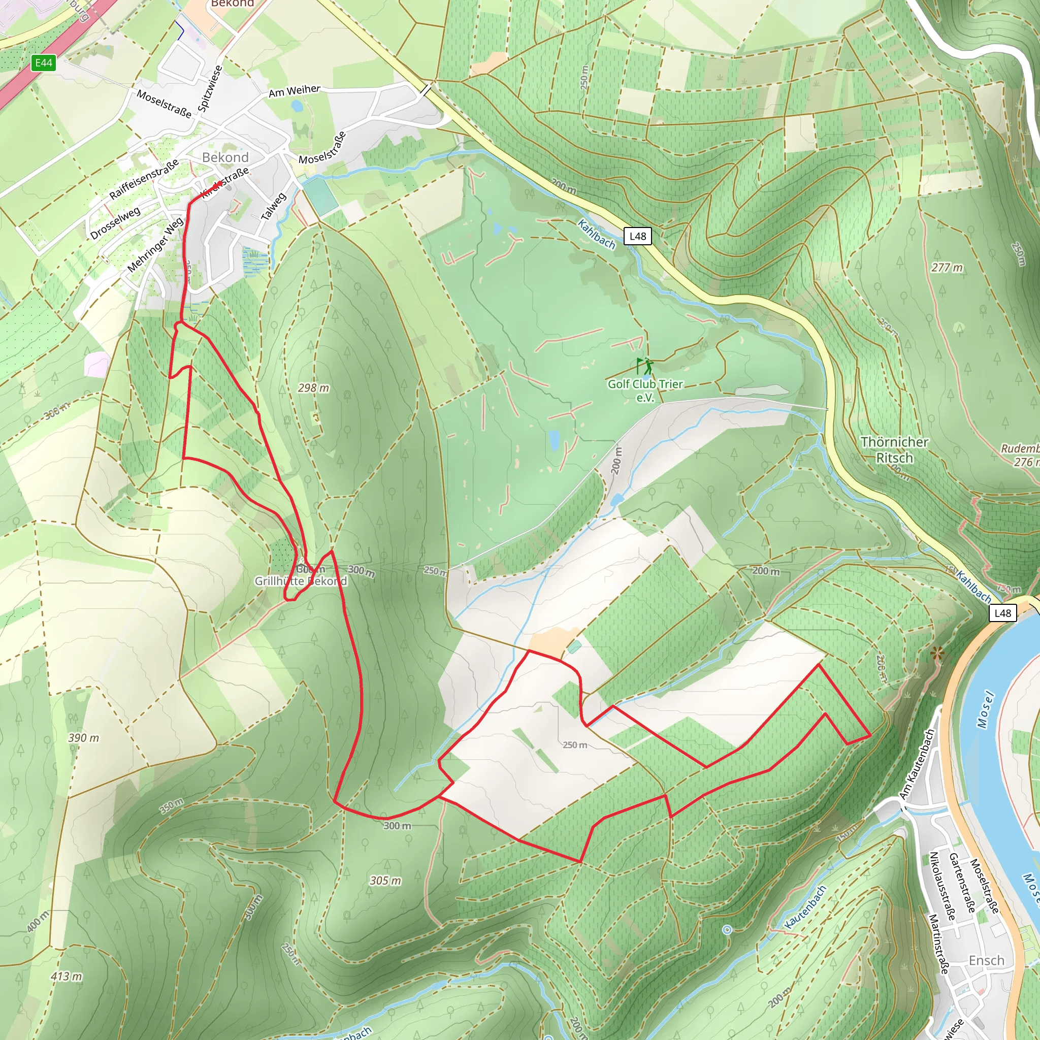 Zitronenkraemerkreuz Loop mobile static map