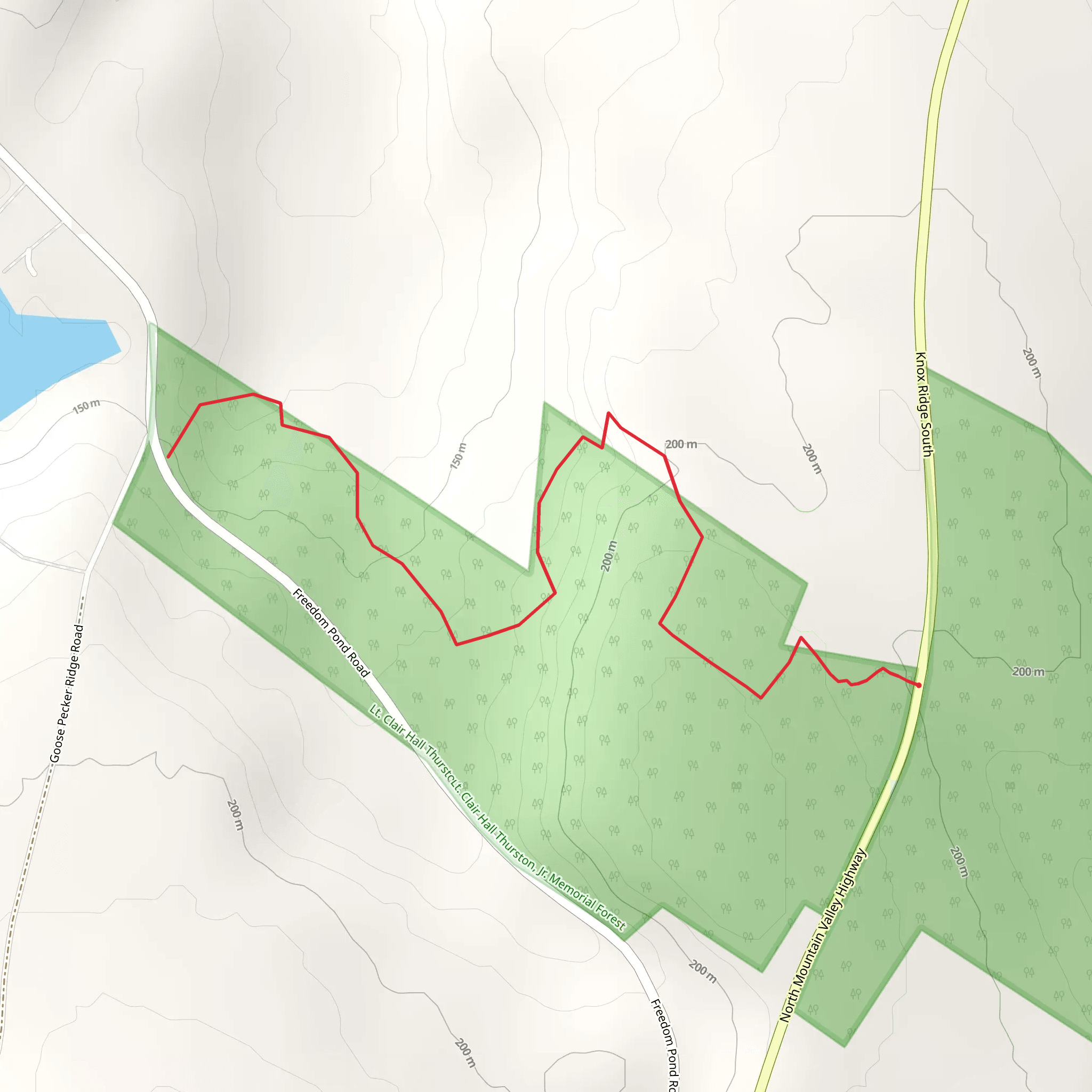 North Mountain Valley Highway to Freedom Pond Road mobile static map
