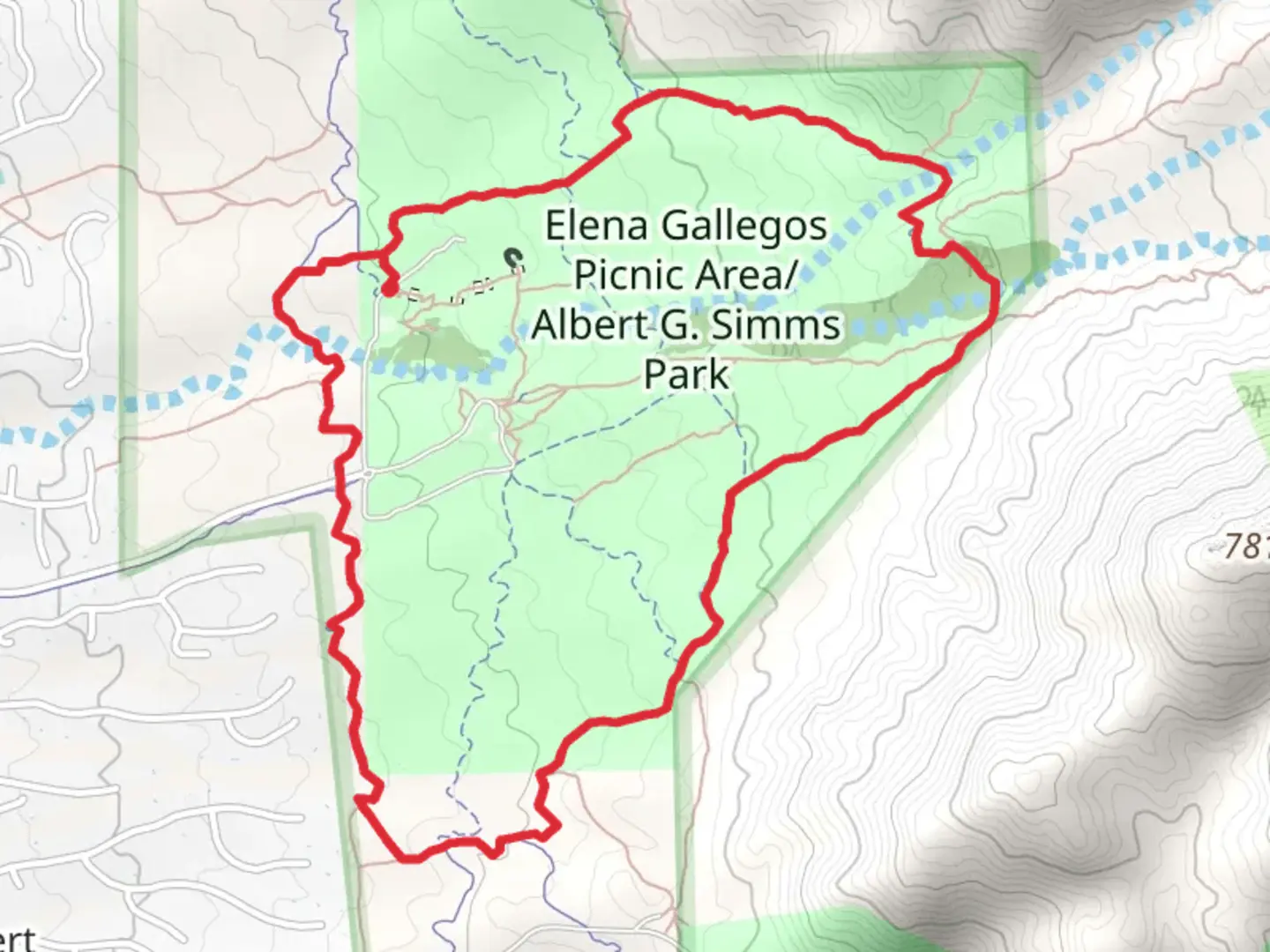 An image depicting the trail Foothills Trail and Trail 341 Loop and its surrounding area.