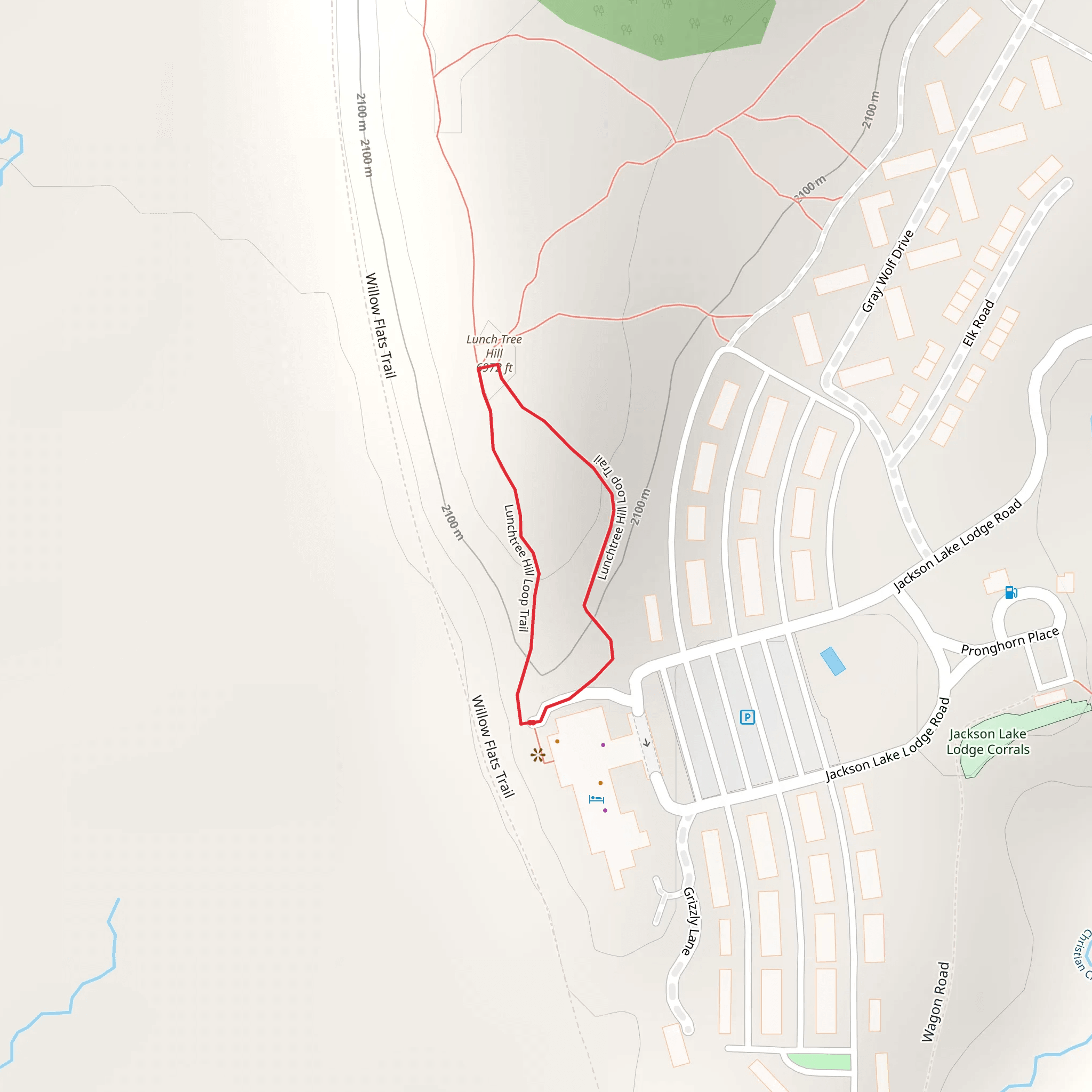 Lunch Tree Hill Loop Trail mobile static map