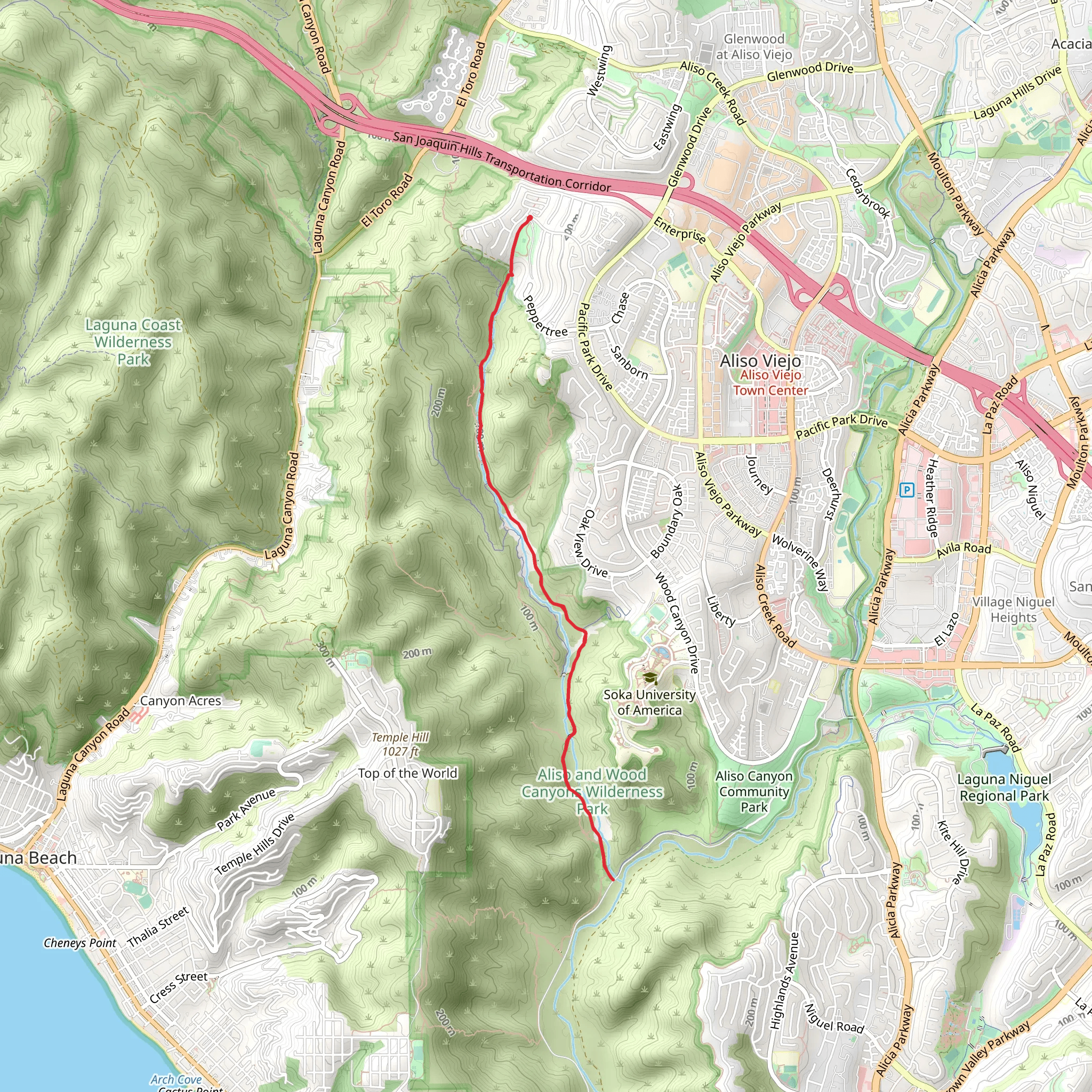 Wood Creek mobile static map