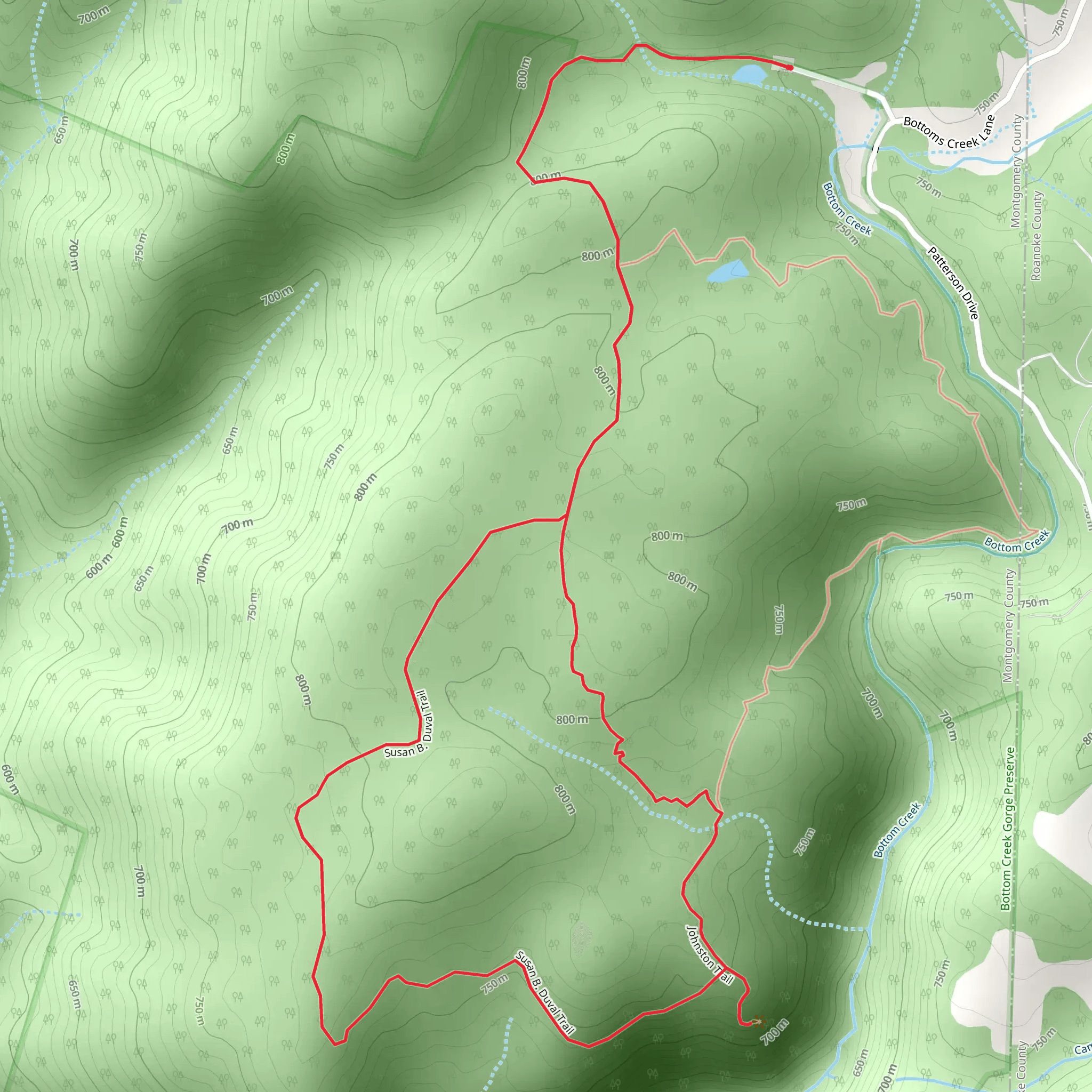 Johnston and Susan B Duval Loop Trail mobile static map