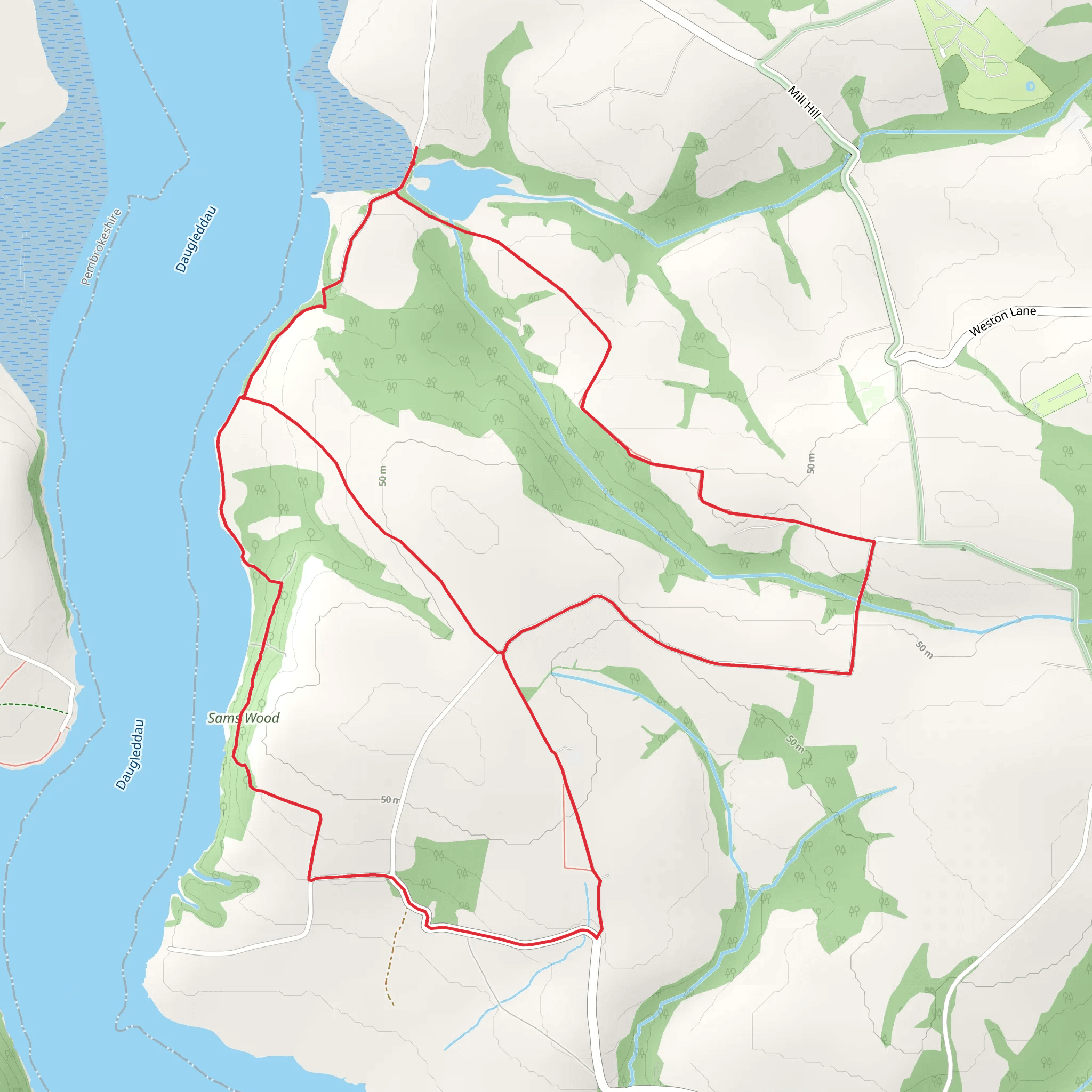 Landshipping - Coedcanlas mobile static map