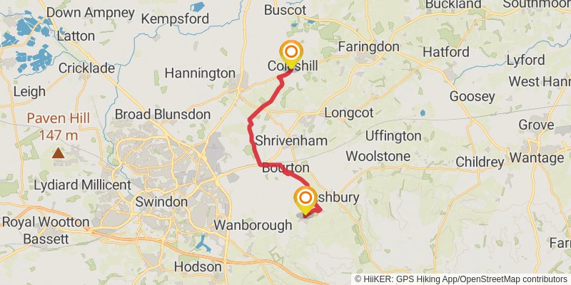 Seven Shires Way stage 15 Map
