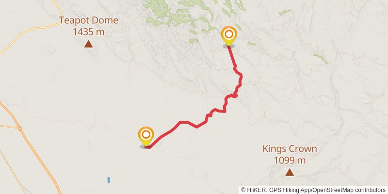 Ultra Pedestrian North Loop stage 71 Map