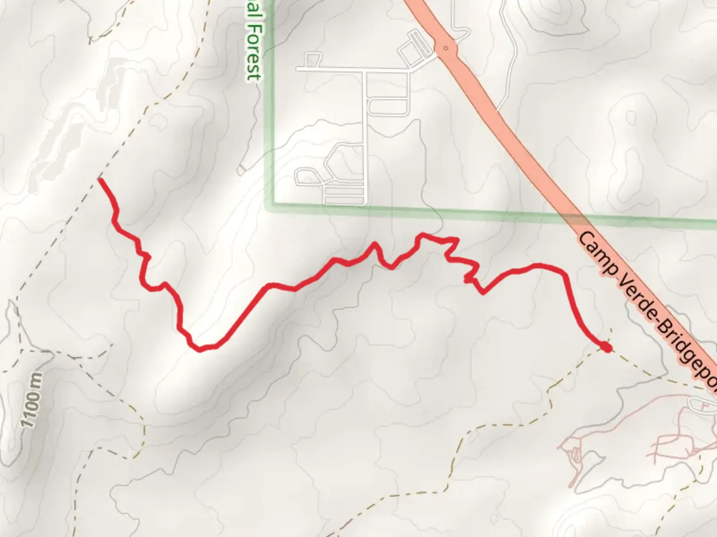 An image depicting the trail Crucifixion Trail and its surrounding area.