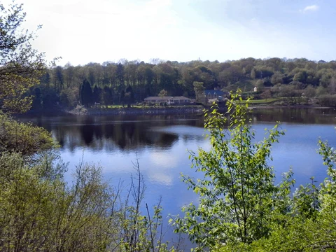 An image depicting the trail Bromley Cross to Nuttall Park Walk and its surrounding area.