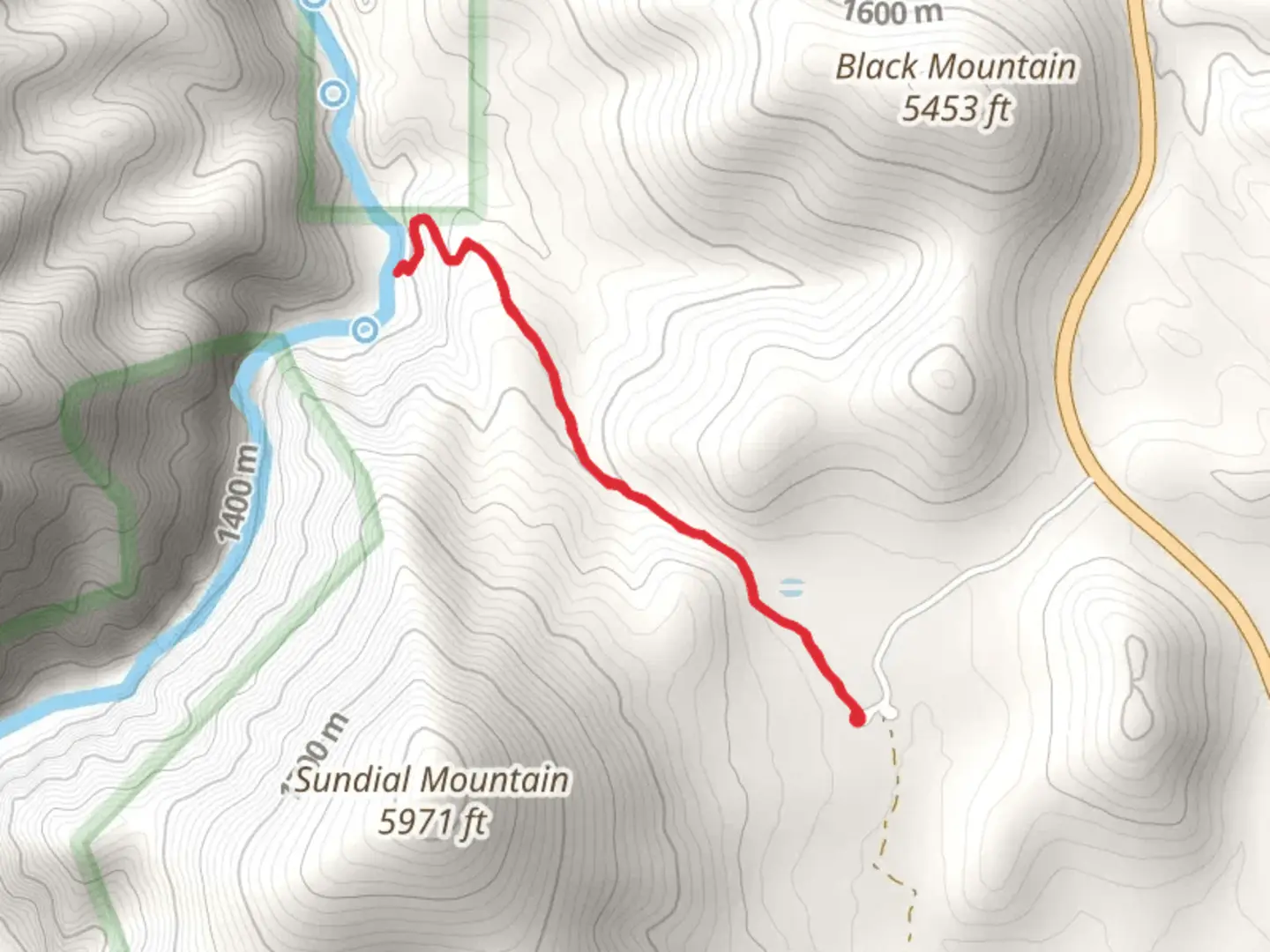 An image depicting the trail San Francisco Hot Springs Trail and its surrounding area.