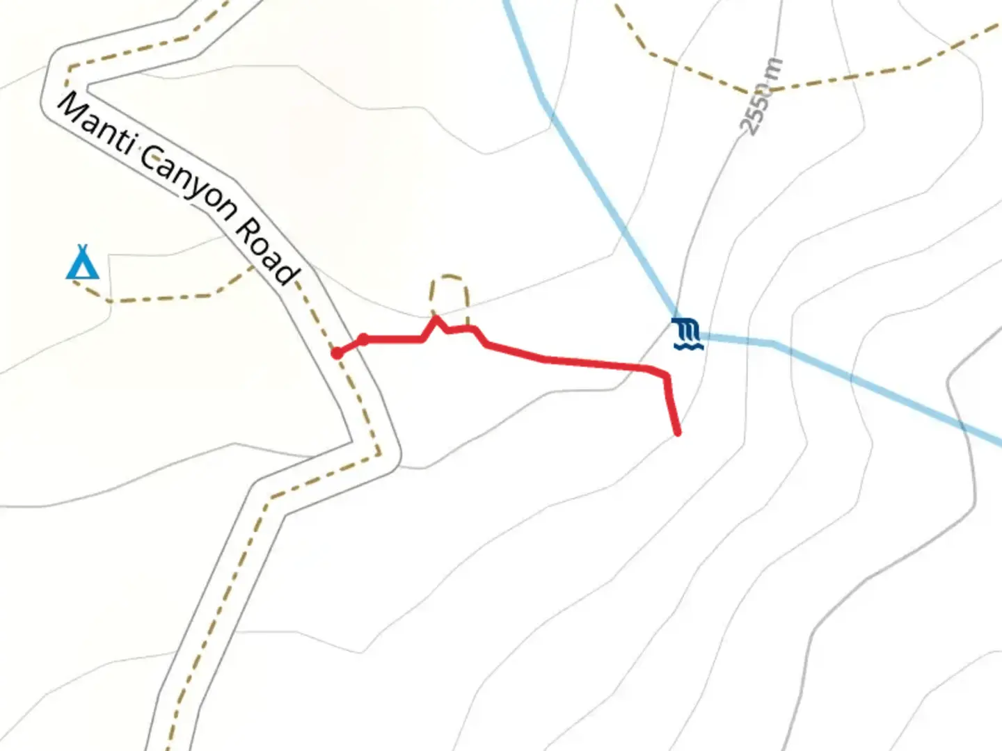 An image depicting the trail Milky Falls Walk and its surrounding area.