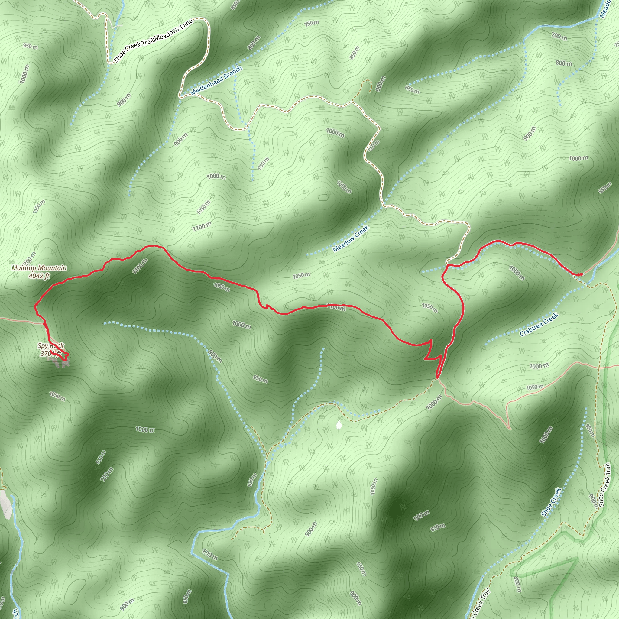 Spy Rock mobile static map