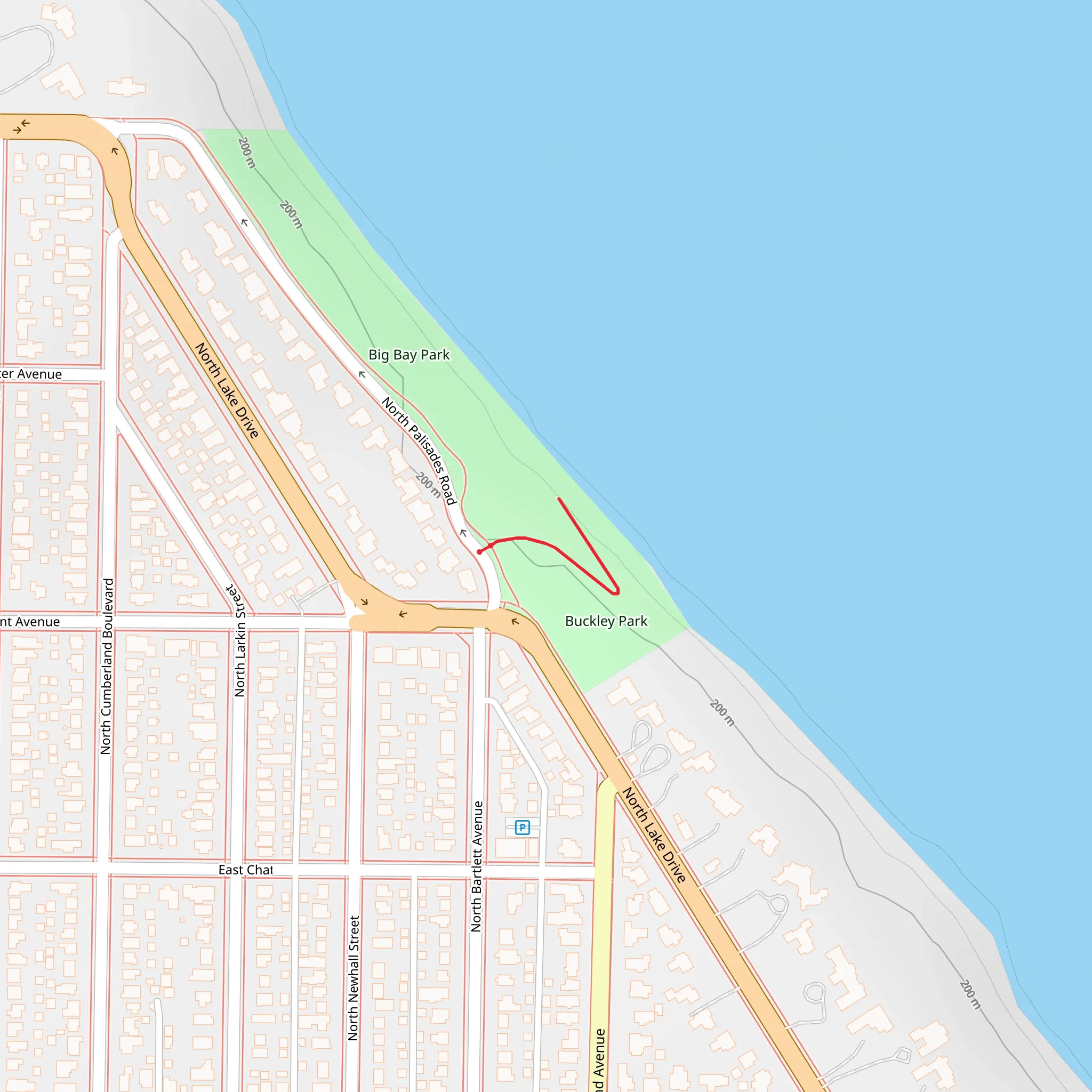 Buckley Park Walk mobile static map