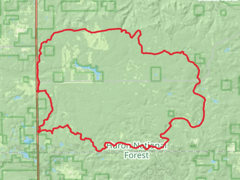 Mack Lake Loop Trail mobile static map