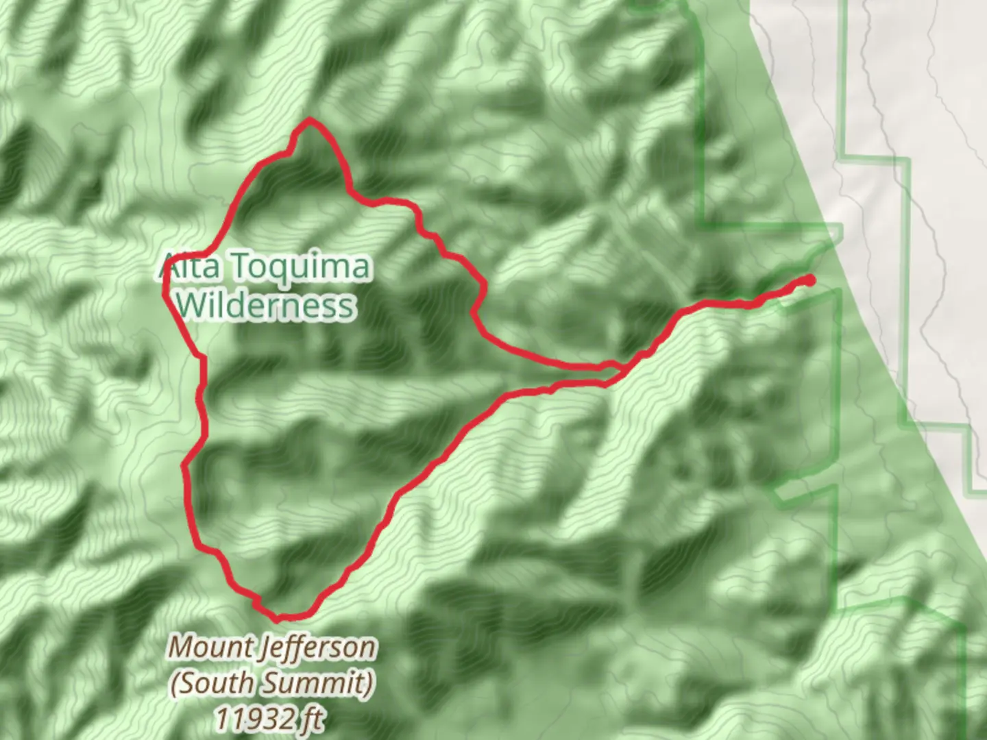 An image depicting the trail Middle Summit Mount Jefferson Loop and its surrounding area.
